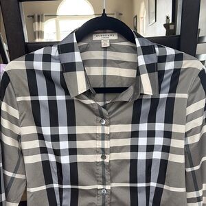 Burberry Checkered Button-Up Shirt